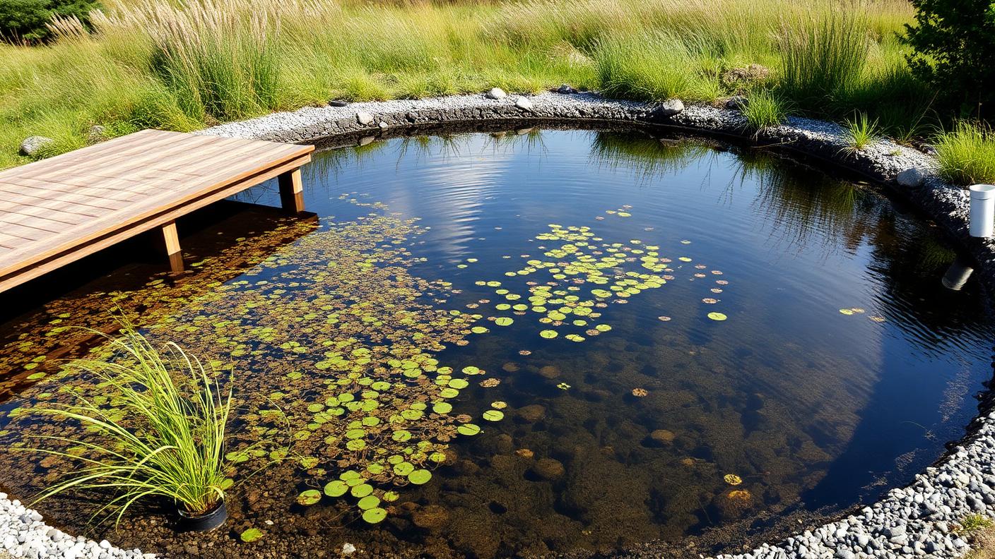 Natural Swimming Pond swimming pool design Natural & lagoon A chemical free swimming pond uses a planted regeneration zone to. Images Created by www.TinyHome-Revolution.com